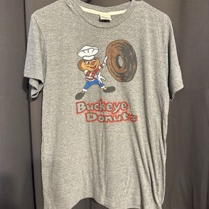 HOMAGE Gray Men’s Buckeye Donuts Graphic Tee